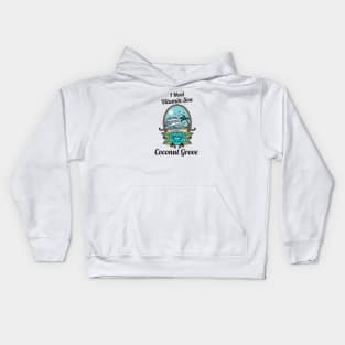 I Need Vitamin Sea Coconut Grove Miami Kids Hoodie